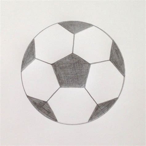 bola easy drawing|Soccer Ball Drawing .